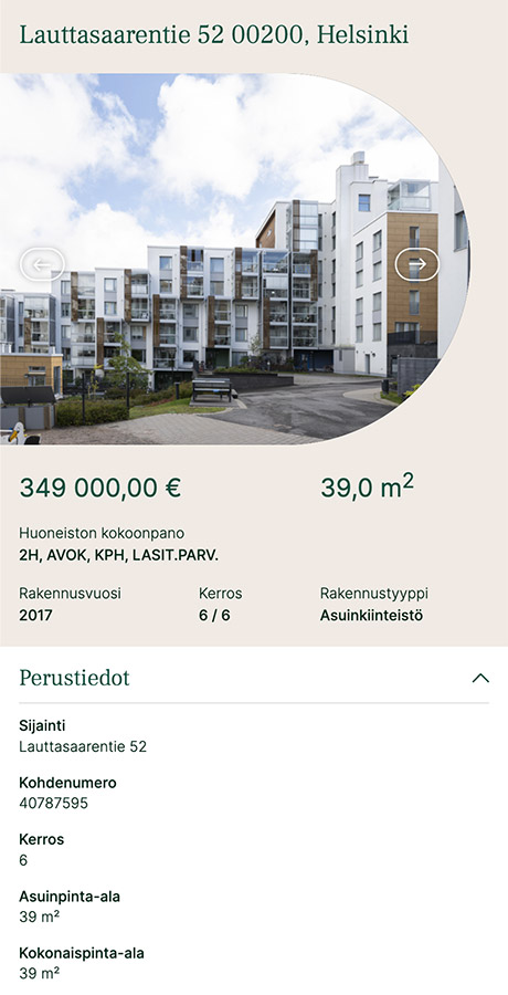 Erkkerin OviPro-integraatio hakee tiedot automaattisesti Etuovesta.